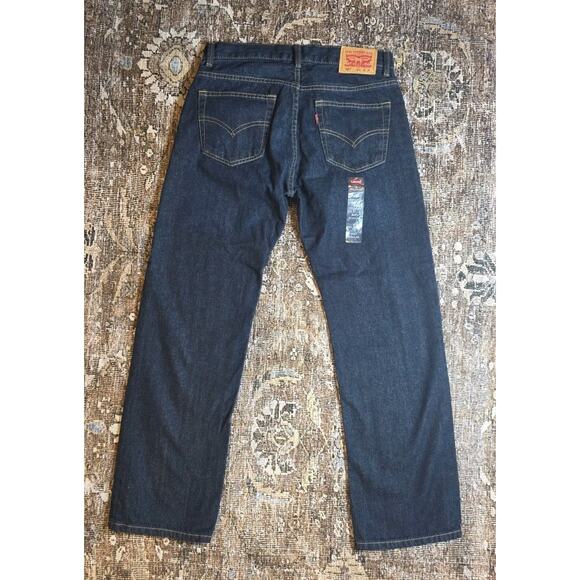 Levi’s 505 Women’s Jeans Size 16 Blue Regular Straight Leg Denim NWT Classic Fit - Picture 2 of 11